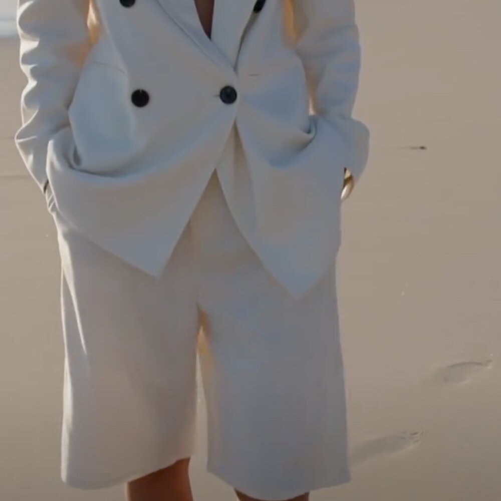 NWT DISSH Beckham Bermuda Shorts Cream US 10 Quiet Luxury Old Money Euro Summer - Picture 6 of 15